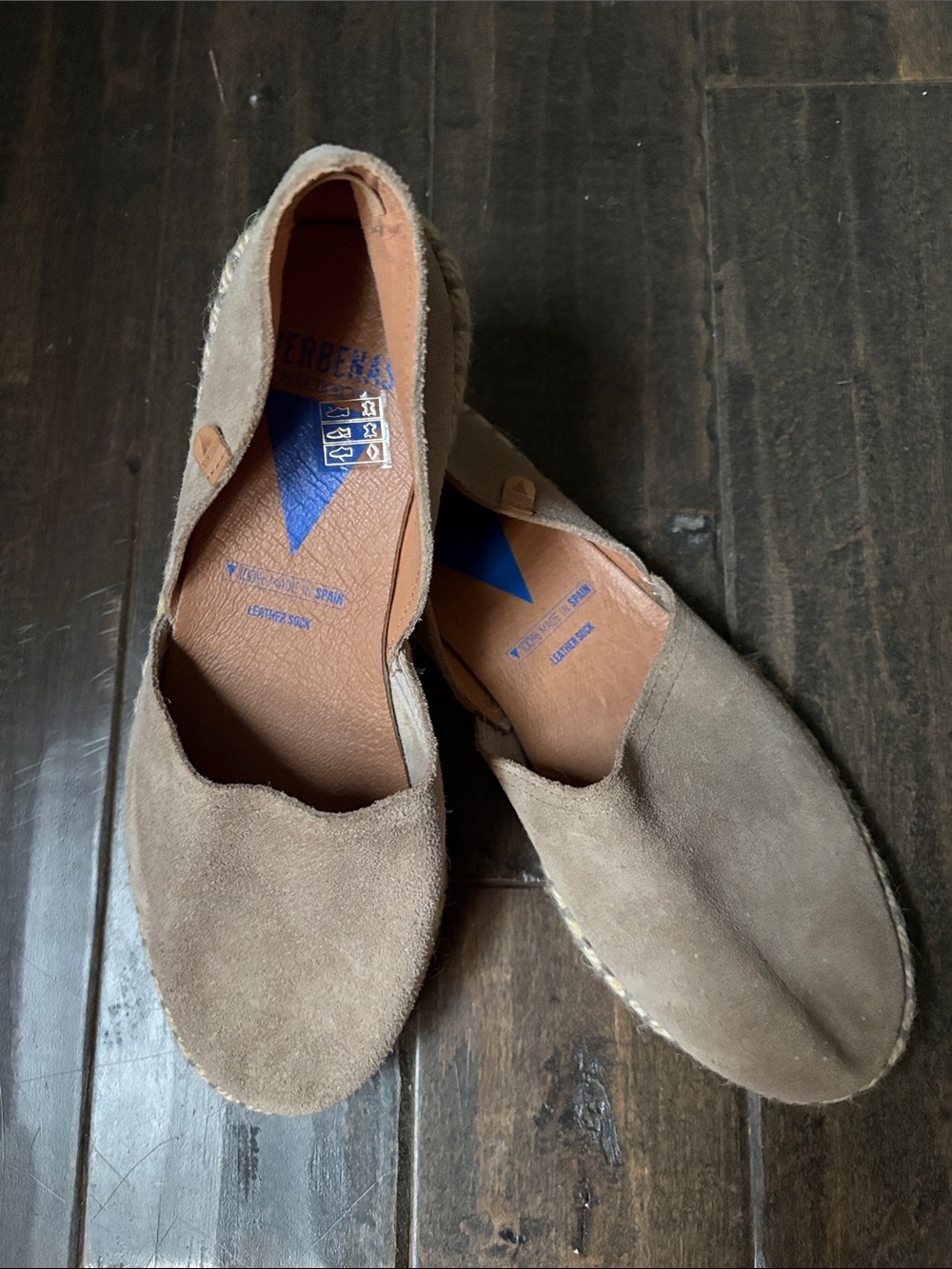 Women's Taupe Suede Espadrille Slip-Ons